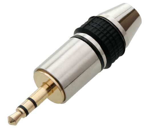 Malý mini JACK 3.5 stereo konektor GOLD HQ (5058)