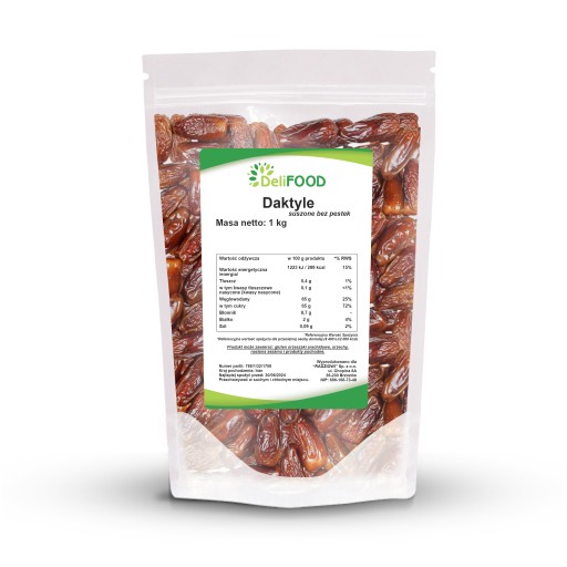 SUŠENÉ DATLE 1KG, BEZ SEMIENKOV, ČERSTVÉ, PRÍRODNÉ, LAHODNÉ, 1000G, BEZ SO2