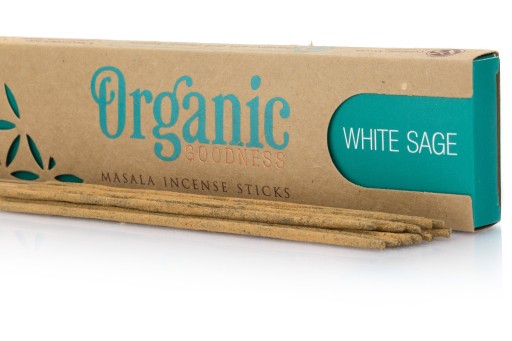Organické vonné tyčinky Masala - biela šalvia