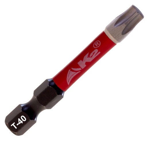 Nárazový hrot bitu pre skrutkovač K2 Impact TX40 TORX T-40 S2 50mm