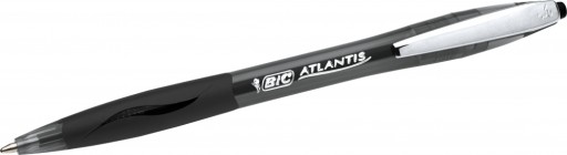 BIC ATLANTIS Mäkké automatické guľôčkové pero ČIERNA x 3