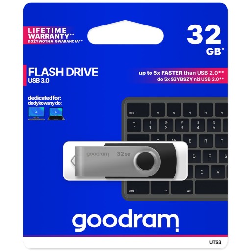 Flash disk Goodram UTS3 USB 3.0 32GB čierny
