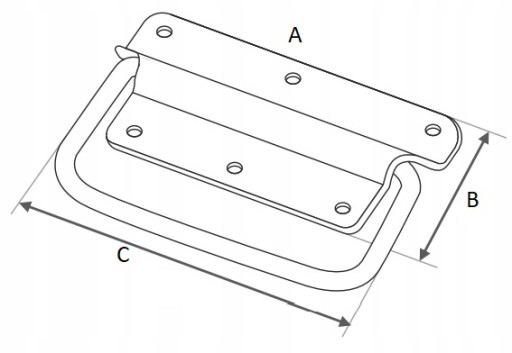 Rukoväť boxu 110x50mm US 110a
