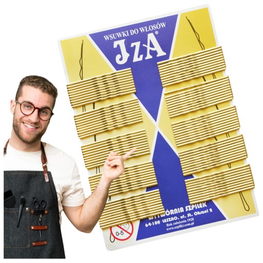 Vlásenky IZA LONG GOLD, kučeravý drdol, kadernícke sponky