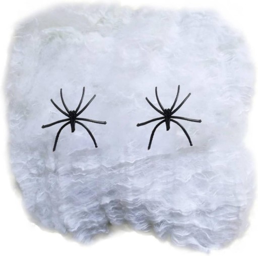 SPIDER WEB S PAVÚKMI SPIDER WEB pre HALLOWEEN 2 SPIDERS