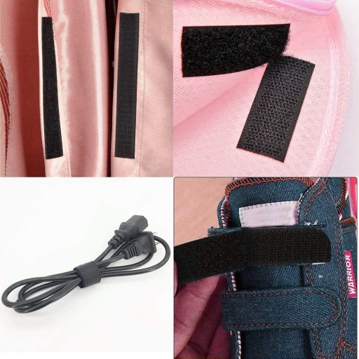 PEVNÁ PÁSKA NA VELCRO OBOJSTRANNÁ ŠÍRKA. 20 mm ČIERNA