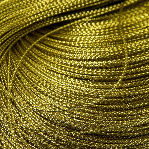 Vyšívacia niť, metalická, zlatá, 0,8 mm, 100 m/návin
