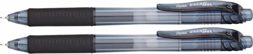 Automatické guľôčkové gélové pero Pentel EnerGel BLN-105 čierne x 2