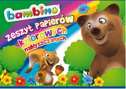 Zápisník z Bambino farebných papierov A4, lesklý
