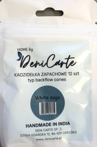 VADNÉ TYČINKY BACKFLOW KUŽEĽOVÉ TYČINKY biela šalvia biela šalvia 12 ks PRÍRODNÉ