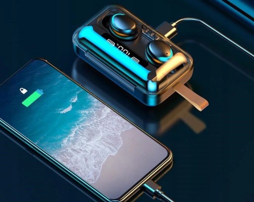BEZDRÔTOVÉ BLUETOOTH 5 SLÚCHADLÁ + POWERBANK