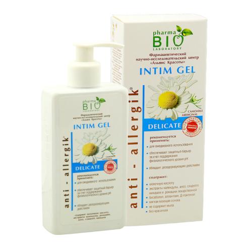 Pharma Bio INTIM GEL Jemný gél na intímnu hygienu, podráždenie 250 ml