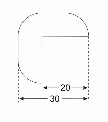 Hrubá protinárazová páska - bezpečnosť pre vaše dieťa - 200 cm