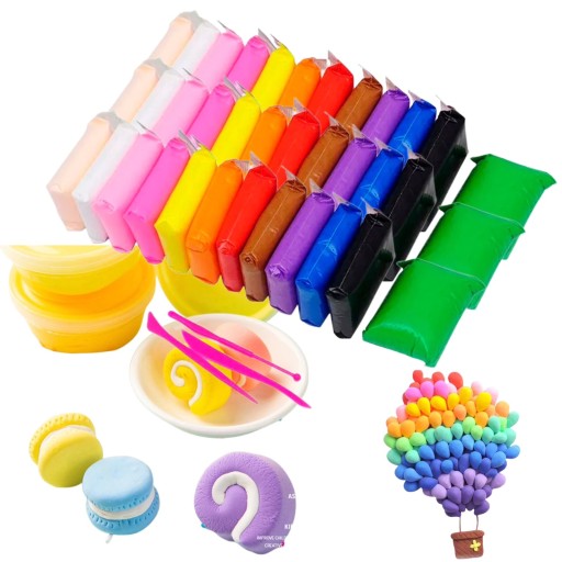 POLYMER PLASTICINE SENSO FOAM CLAY MAGICKÁ HMOTA SET 36 KS