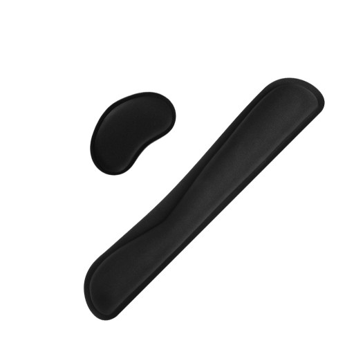 Ergonomická opierka zápästia 130x78x25mm / čierna