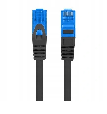 Ethernetový internetový kábel skrútený RJ45 LAN kategórie 6A SFTP LSZH 1,5 m čierny