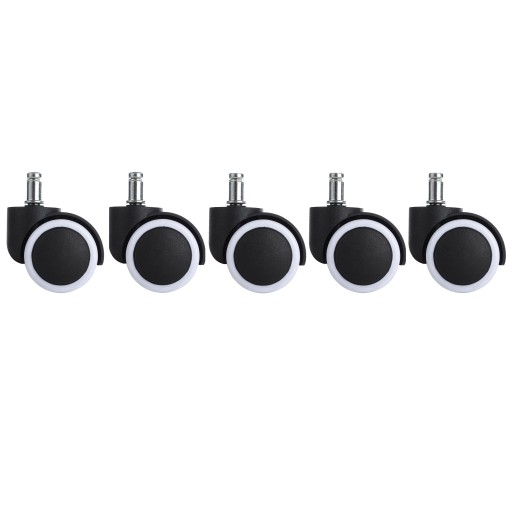 GUMOVÉ KOLESÁ NA otočnú stoličku, 11 mm, 5 kusov