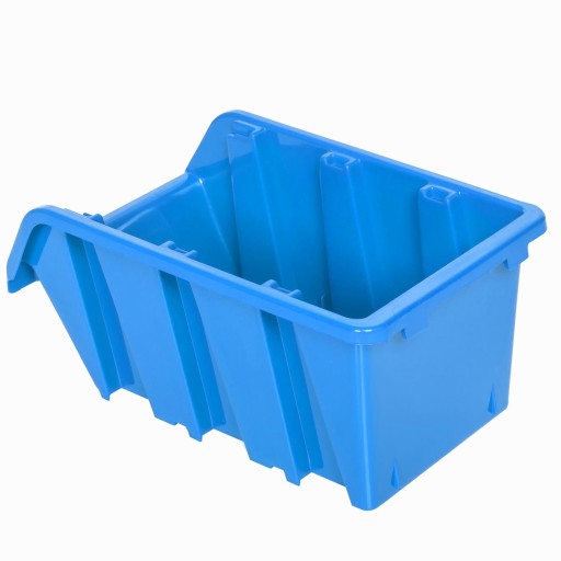 5x odpadkový box dielenský kontajner 80x115x60 modrý