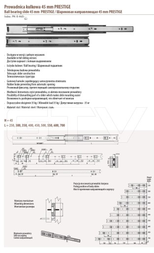 GUĽOVÉ VEDENIE GTV PLNÝ VÝSUV H-45 L-300 SET