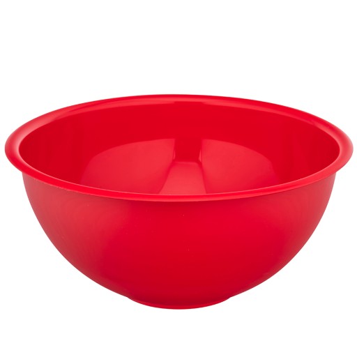 MISKA 3,6L ČERVENÁ PLASTOVÁ MISKA ŠALÁTOVÁ 26CM