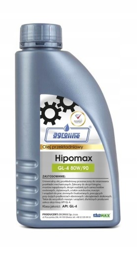 AGROLINE HIPOMAX PREVODOVÝ OLEJ 80W90 GL-4 1L