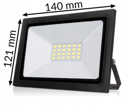 HALOGÉNOVÁ LAMPA LED SVETLOMET 20W=200W SLIM STUDENÁ