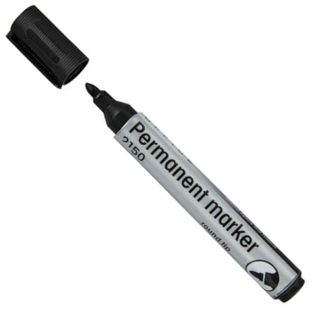 Permanentný popisovač čierny, okrúhly hrot 2150