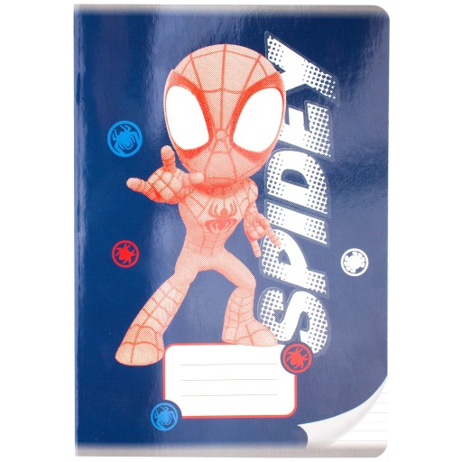 FAREBNÁ ŠKOLSKÁ KNIHA 3 RIADKOVÁ A5 16k SPIDERMAN