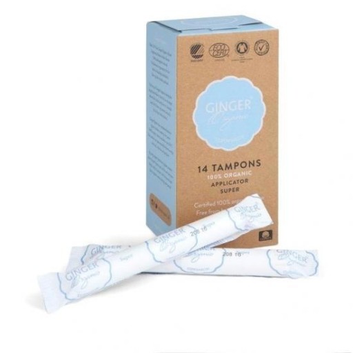 GingerOrganic tampóny s aplikátorom Super 14 ks.