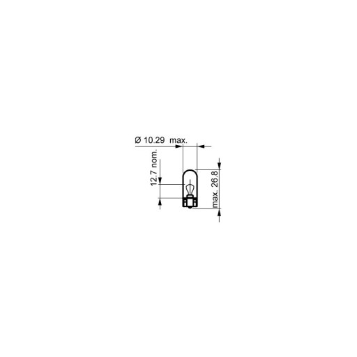 R-10 žiarovka 12V 3W (W3W) OSRAM 2821 / W3W-OSRAM