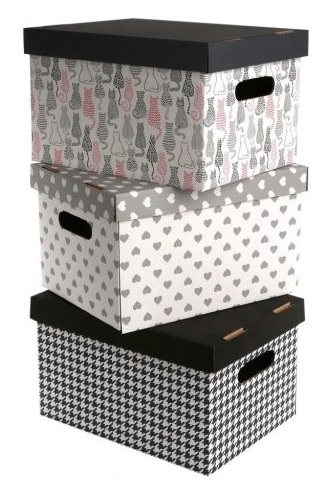 EKO DEKORATÍVNY ÚLOŽNÝ BOX 35x26x21 MIX