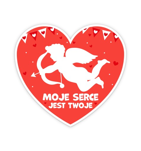 VALENTÍNSKA PLÁNKA - MOJE SRDCE JE TVOJE (tvar srdca)