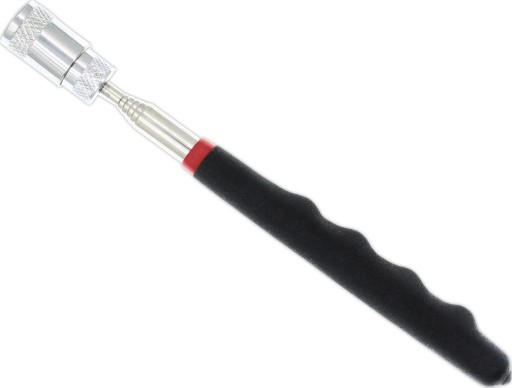 Magnetický uchopovač LED teleskopický magnet 82 cm