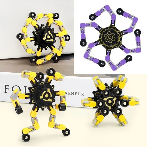 ANTISTRESOVÁ SENZORNÁ HRAČKA NA MONTÁŽ ROBOTOV FIDGET SPINNER