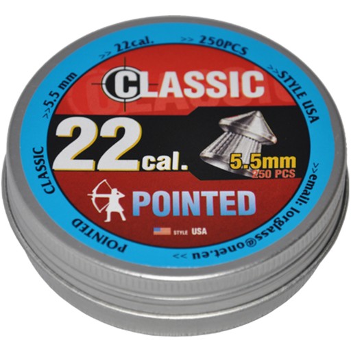 Diabolo CLASSIC POINTED SHOT 5,5 mm 250 ks SHARP USA