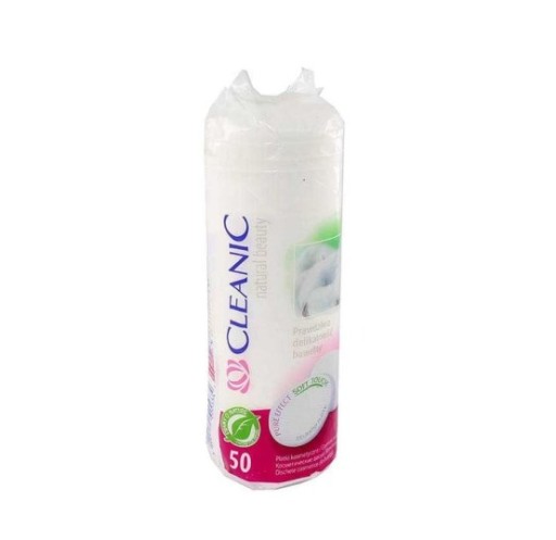 Kozmetické tampóny CLEANIC Pure Effect 50 kusov