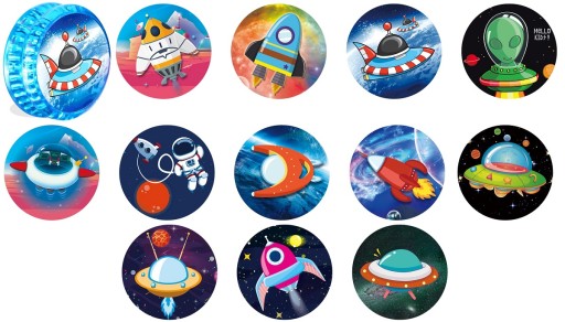 VEĽKÉ SVIETIACE YO-YO JOJO VESMÍRNE UFO RAKETY MIX 5526