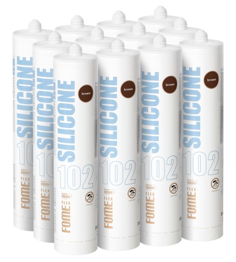 Pružný sanitárny silikón FOME FLEX hnedý 310ml PREMIUM kvalita