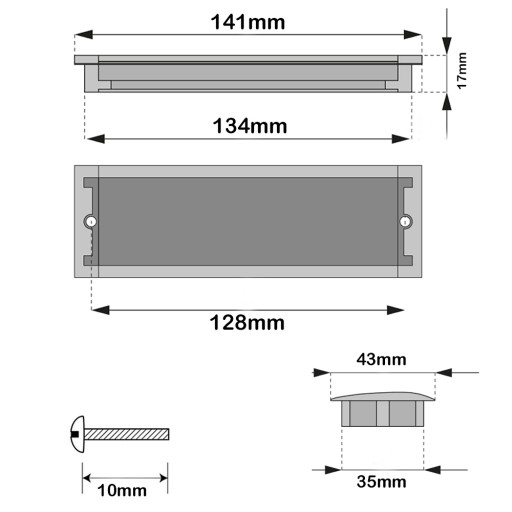 ZAPÍSANÁ NÁBYTKOVÁ ÚCHYTKA NA ZÁSUVKY, NA NÁBYTOK, ŠATNÍK, SKRINÍKY, ČIERNA 128mm