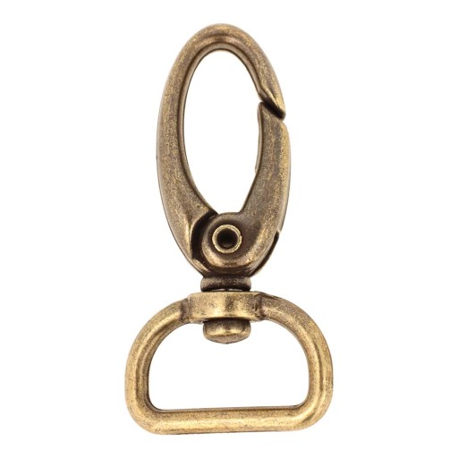 Karabína 20x50mm homárska spona staré zlato