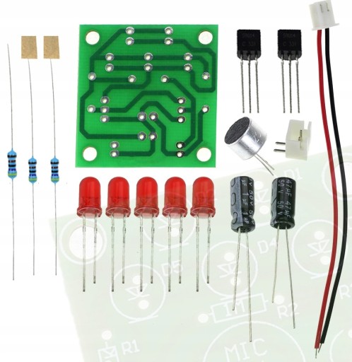 LED diódy mini omaľovánky svietia zvukom februárového učenia
