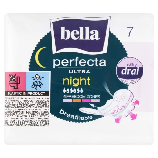 BELLA PERFECTA SANITÁRNE VLOŽKY (7) NIGHT SILKY DRAI