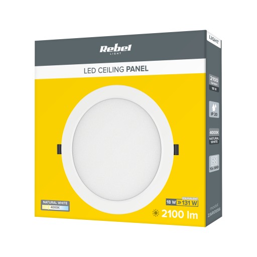 LED stropné svietidlo 18W Rebel, 4000K, 230V stropné svietidlo