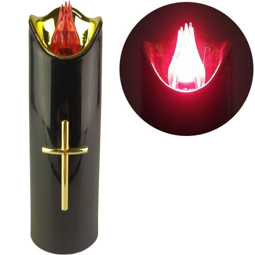 LED vložka do sviečok Cortina 17 cm Červené rico svetlo