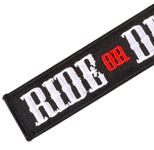 Kľúčenka RIDE OR DIE, čierna kľúčenka