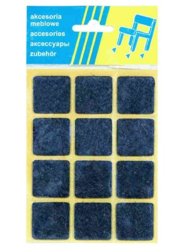 PODLOŽKA PLSTENÁ 28X28 ČIERNA 12 KS.