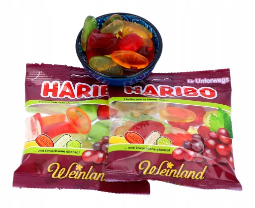 HARIBO Weinland želé s príchuťou vína 175g z Nemecka