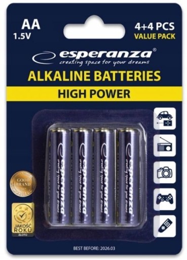 ALKALICKÉ BATÉRIE LR6 AA x8 1,5V 8 ks BLISTER