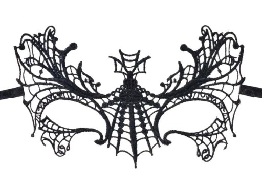 LACE SPIDER maska na oči karneval, ples, párty