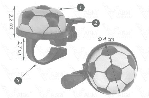 BIKE ZVON NA BICYKEL FUTBAL RE